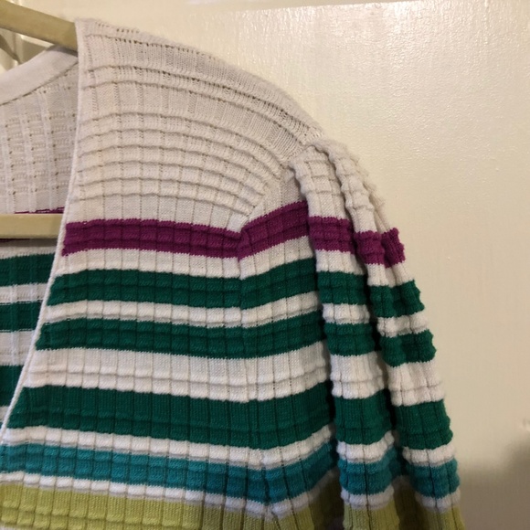 Free People Gidget Sweater Dress Ivory Striped NEW - Picture 3 of 7
